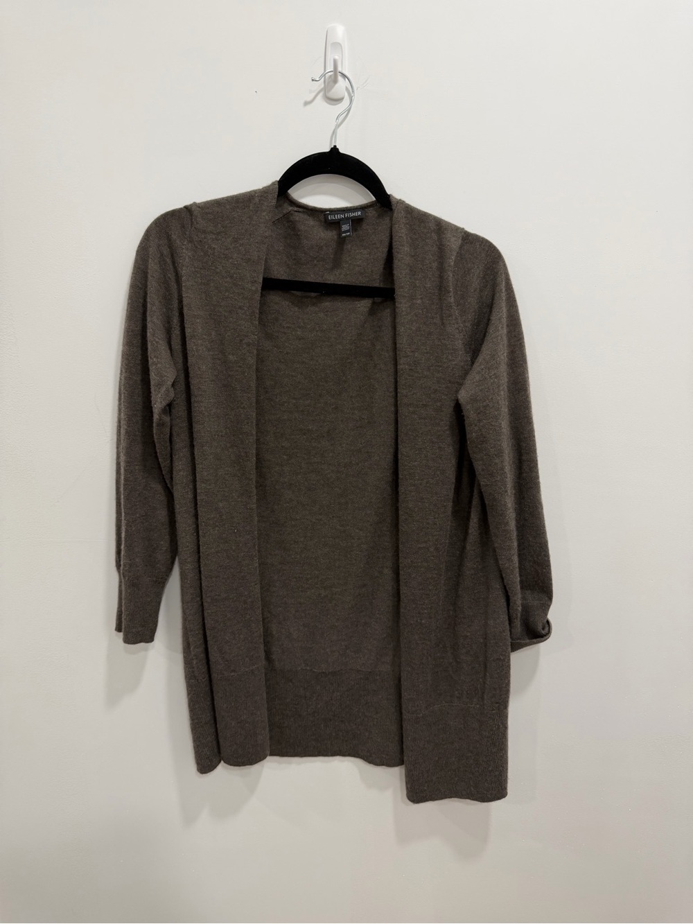 Eileen Fisher - Open Front Cashmere Cardigan - Brown